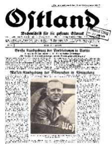 Ostland : Wochenschrift für die gesamte Ostmark, Jg. 10, 1929, Nr 25.