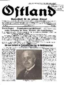 Ostland : Wochenschrift für die gesamte Ostmark, Jg. 10, 1929, Nr 26.