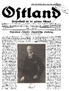 Ostland : Wochenschrift für die gesamte Ostmark, Jg. 10, 1929, Nr 30.