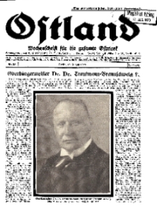Ostland : Wochenschrift für die gesamte Ostmark, Jg. 10, 1929, Nr 33.