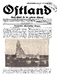 Ostland : Wochenschrift für die gesamte Ostmark, Jg. 10, 1929, Nr 38.