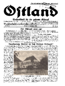 Ostland : Wochenschrift für die gesamte Ostmark, Jg. 10, 1929, Nr 39.
