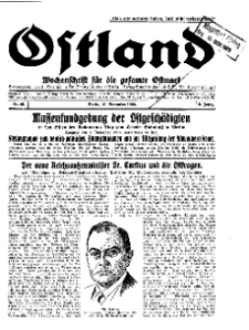 Ostland : Wochenschrift für die gesamte Ostmark, Jg. 10, 1929, Nr 46.