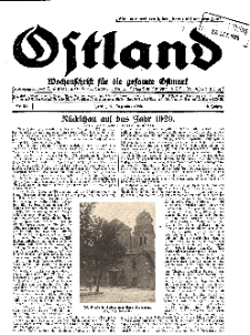 Ostland : Wochenschrift für die gesamte Ostmark, Jg. 10, 1929, Nr 52.