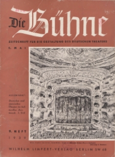 Die Bühne. Jg. [5], 1939, H. 9