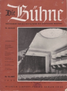 Die Bühne. Jg. [5], 1939, H. 15/16