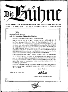 Die Bühne. Jg. [6], 1940, H. 5