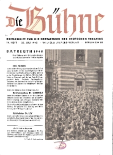 Die Bühne. Jg. [6], 1940, H. 14