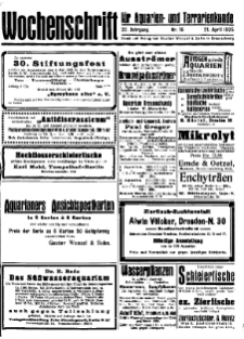 Wochenschrift für Aquarien und Terrarienkunde, 22. Jg. 1925, Nr. 16.