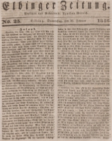 Elbinger Zeitung, No. 25 Donnerstag, 26. Februar 1846