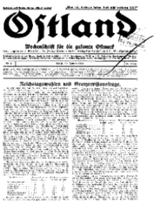 Ostland : Wochenschrift für die gesamte Ostmark, Jg. 13, 1932, Nr 4.