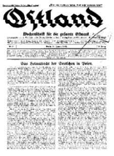 Ostland : Wochenschrift für die gesamte Ostmark, Jg. 13, 1932, Nr 5.