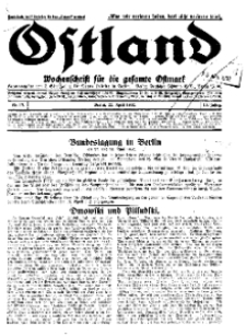 Ostland : Wochenschrift für die gesamte Ostmark, Jg. 13, 1932, Nr 17.