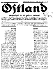 Ostland : Wochenschrift für die gesamte Ostmark, Jg. 13, 1932, Nr 19.