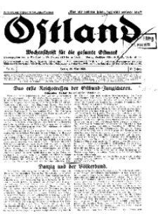 Ostland : Wochenschrift für die gesamte Ostmark, Jg. 13, 1932, Nr 21.