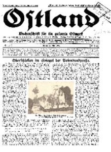 Ostland : Wochenschrift für die gesamte Ostmark, Jg. 13, 1932, Nr 22.