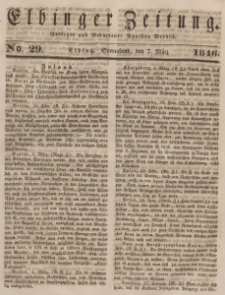 Elbinger Zeitung, No. 29 Sonnabend, 7. März 1846