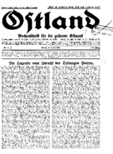 Ostland : Wochenschrift für die gesamte Ostmark, Jg. 13, 1932, Nr 24.
