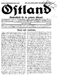 Ostland : Wochenschrift für die gesamte Ostmark, Jg. 13, 1932, Nr 26.