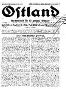 Ostland : Wochenschrift für die gesamte Ostmark, Jg. 13, 1932, Nr 27.