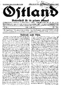 Ostland : Wochenschrift für die gesamte Ostmark, Jg. 13, 1932, Nr 28.