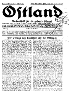 Ostland : Wochenschrift für die gesamte Ostmark, Jg. 13, 1932, Nr 29.