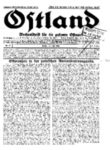 Ostland : Wochenschrift für die gesamte Ostmark, Jg. 13, 1932, Nr 30.