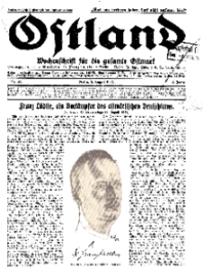 Ostland : Wochenschrift für die gesamte Ostmark, Jg. 13, 1932, Nr 32.