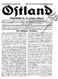Ostland : Wochenschrift für die gesamte Ostmark, Jg. 13, 1932, Nr 34.