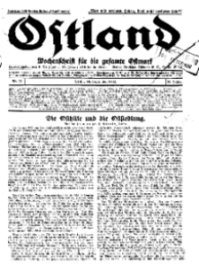 Ostland : Wochenschrift für die gesamte Ostmark, Jg. 13, 1932, Nr 38.