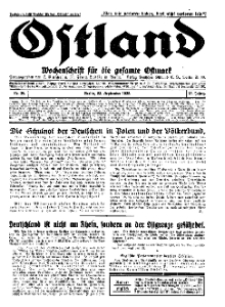 Ostland : Wochenschrift für die gesamte Ostmark, Jg. 13, 1932, Nr 39.