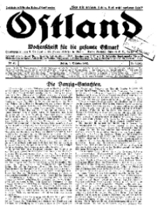 Ostland : Wochenschrift für die gesamte Ostmark, Jg. 13, 1932, Nr 41.