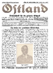 Ostland : Wochenschrift für die gesamte Ostmark, Jg. 13, 1932, Nr 42.