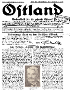 Ostland : Wochenschrift für die gesamte Ostmark, Jg. 13, 1932, Nr 43.