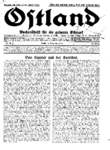 Ostland : Wochenschrift für die gesamte Ostmark, Jg. 13, 1932, Nr 45.