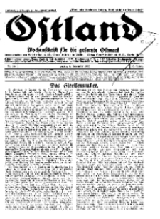 Ostland : Wochenschrift für die gesamte Ostmark, Jg. 13, 1932, Nr 50.