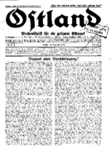 Ostland : Wochenschrift für die gesamte Ostmark, Jg. 13, 1932, Nr 52.