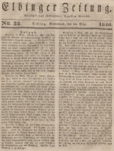 Elbinger Zeitung, No. 32 Sonnabend, 14. März 1846