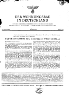 Der Wohnungsbau in Deutschland, Jg. 4, 1944, H. 5/6