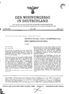 Der Wohnungsbau in Deutschland, Jg. 4, 1944, H. 13/14
