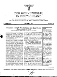 Der Wohnungsbau in Deutschland, Jg. 4, 1944, H. 23/24