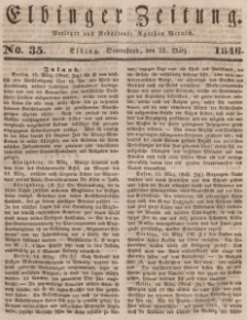 Elbinger Zeitung, No. 34 Donnerstag, 19. März 1846
