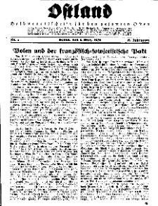 Ostland : Halbmonatsschrift für den gesamten Osten, Jg. 17, 1936, Nr 5.