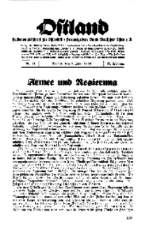 Ostland : Halbmonatsschrift für Ostpolitik, Jg. 17, 1936, Nr 11.