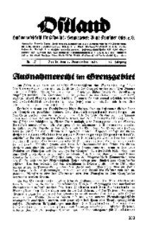 Ostland : Halbmonatsschrift für Ostpolitik, Jg. 17, 1936, Nr 17.