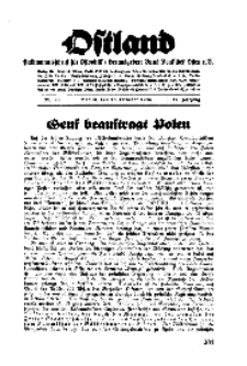 Ostland : Halbmonatsschrift für Ostpolitik, Jg. 17, 1936, Nr 20.