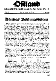 Ostland : Halbmonatsschrift für Ostpolitik, Jg. 19, 1938, Nr 11.