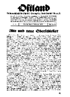 Ostland : Halbmonatsschrift für Ostpolitik, Jg. 18, 1937, Nr 3.