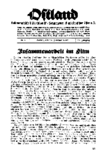 Ostland : Halbmonatsschrift für Ostpolitik, Jg. 18, 1937, Nr 4.
