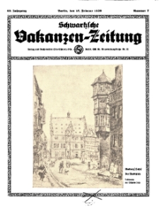 Schwartzsche Vokanzen-Zeitung, Jg. 69, 1939, Nr 7